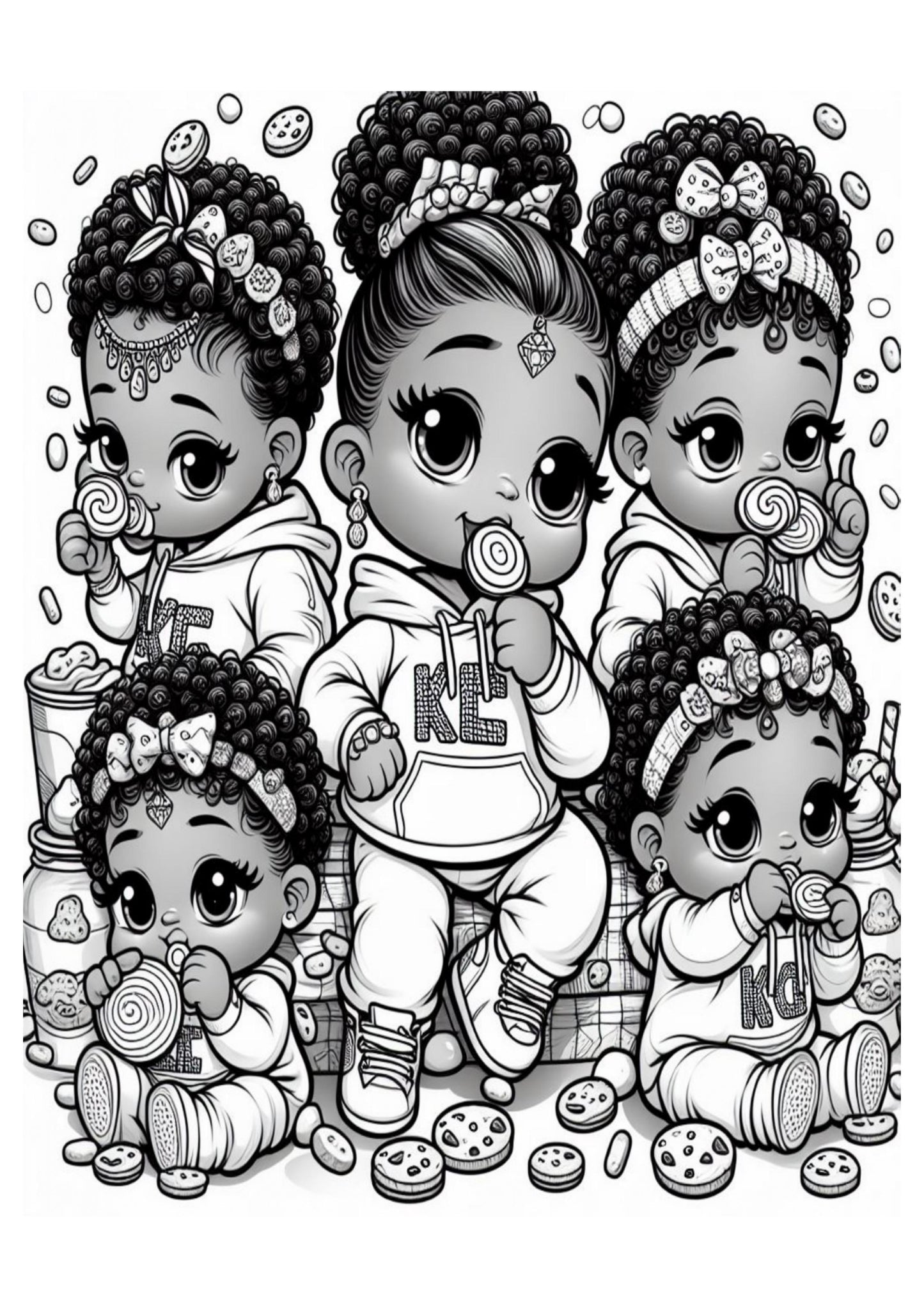 Sweet Treats & Chibi Delights Coloring Book