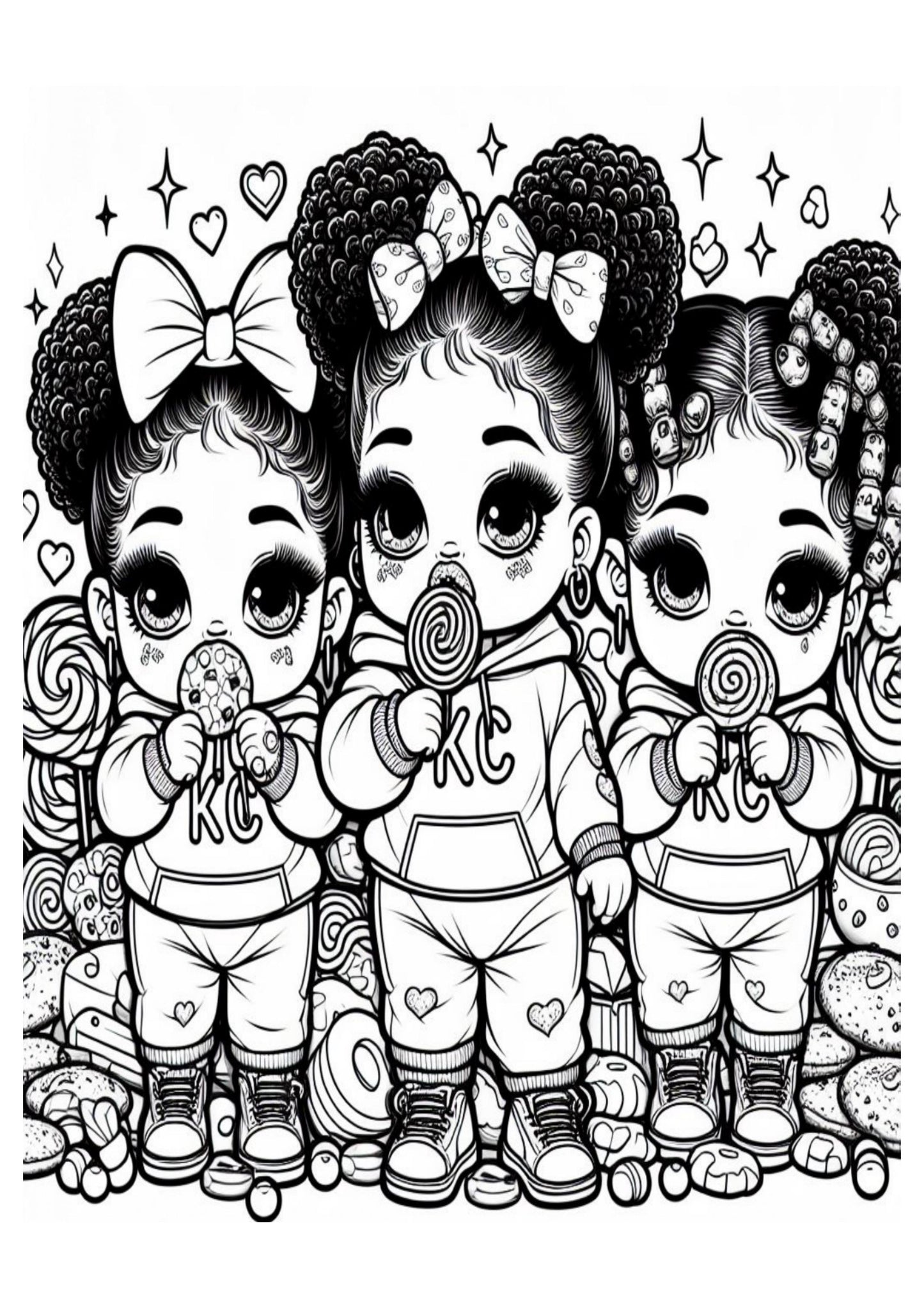 Sweet Treats & Chibi Delights Coloring Book