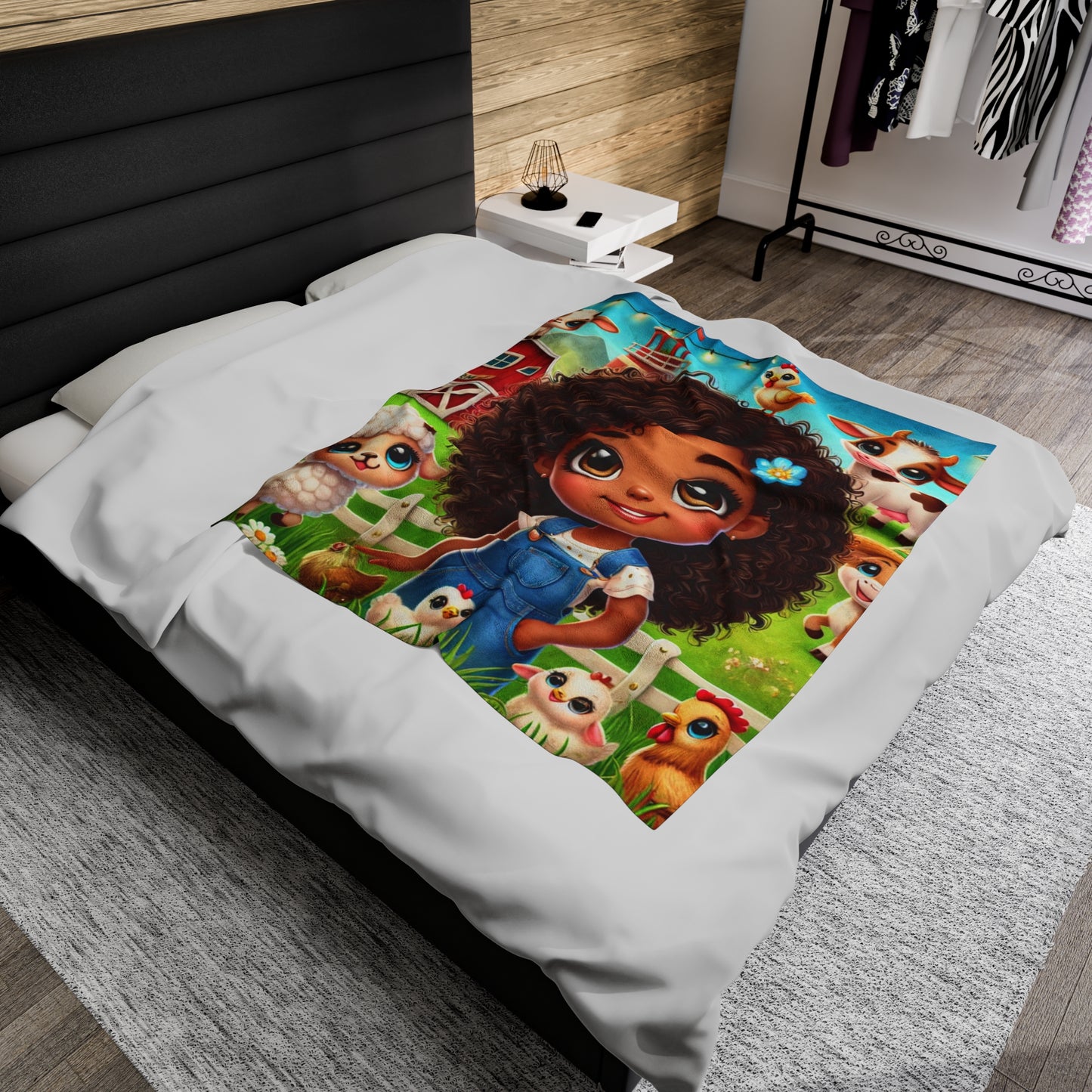 Hazel J’s Farm Friends Plush Blanket