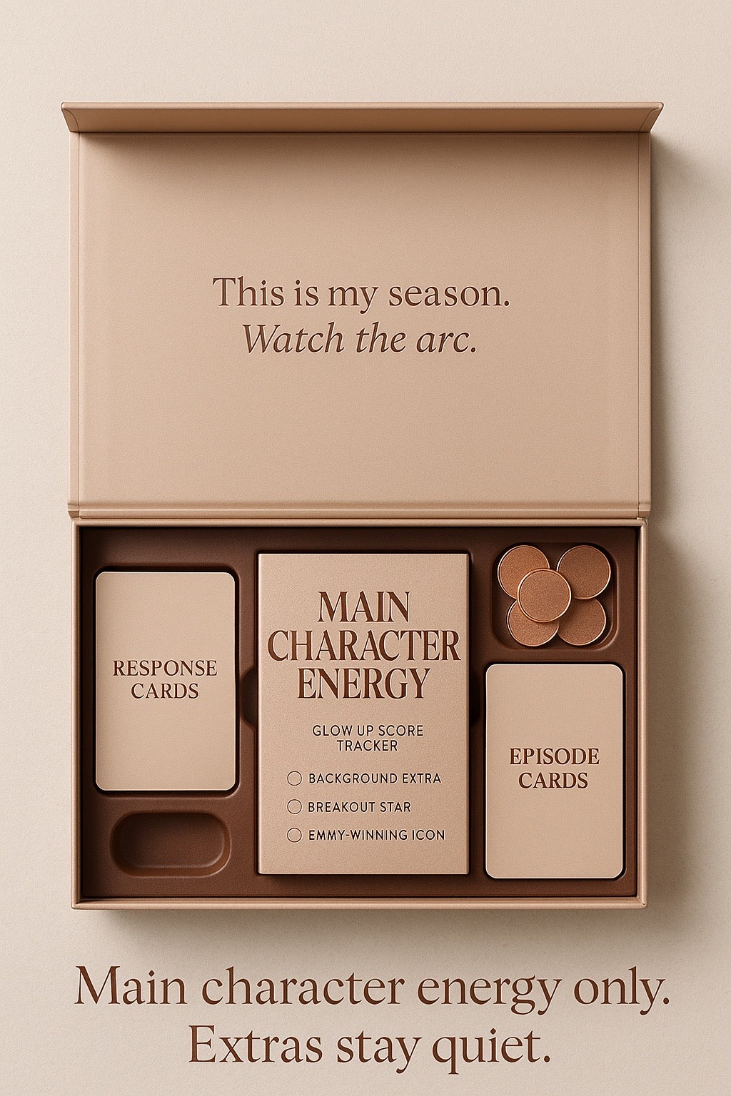 Main Character Energy – A Party Game for Glow-Ups & Plot Twists
