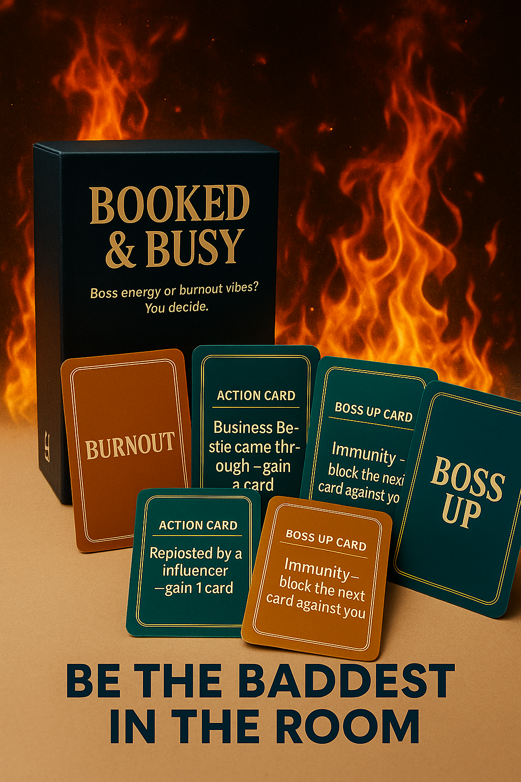 🔥 Booked & Busy™ – The Ultimate Boss Energy Card Game