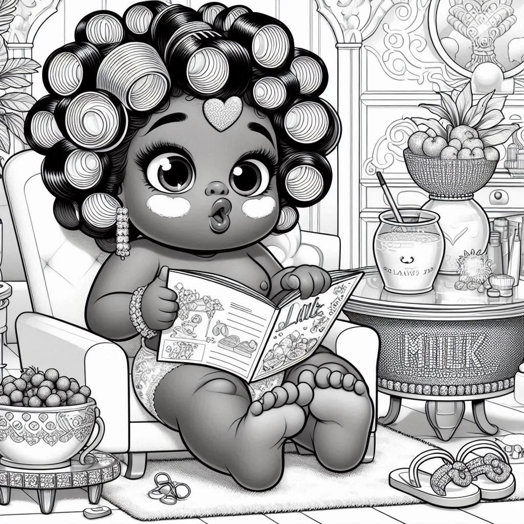 Spa Day with Zoe Coloring Book
