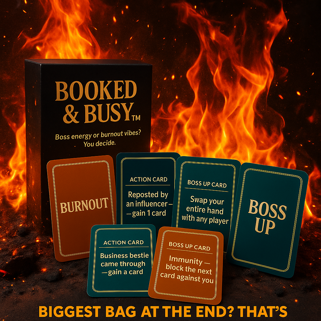 🔥 Booked & Busy™ – The Ultimate Boss Energy Card Game