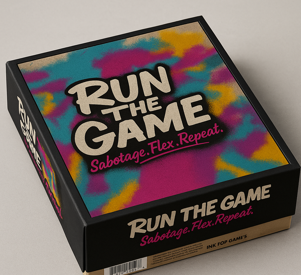 RUN THE GAME™ – A Party Card Game of Strategy, Sabotage, and Clout