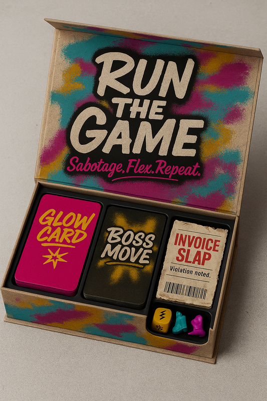 RUN THE GAME™ – A Party Card Game of Strategy, Sabotage, and Clout