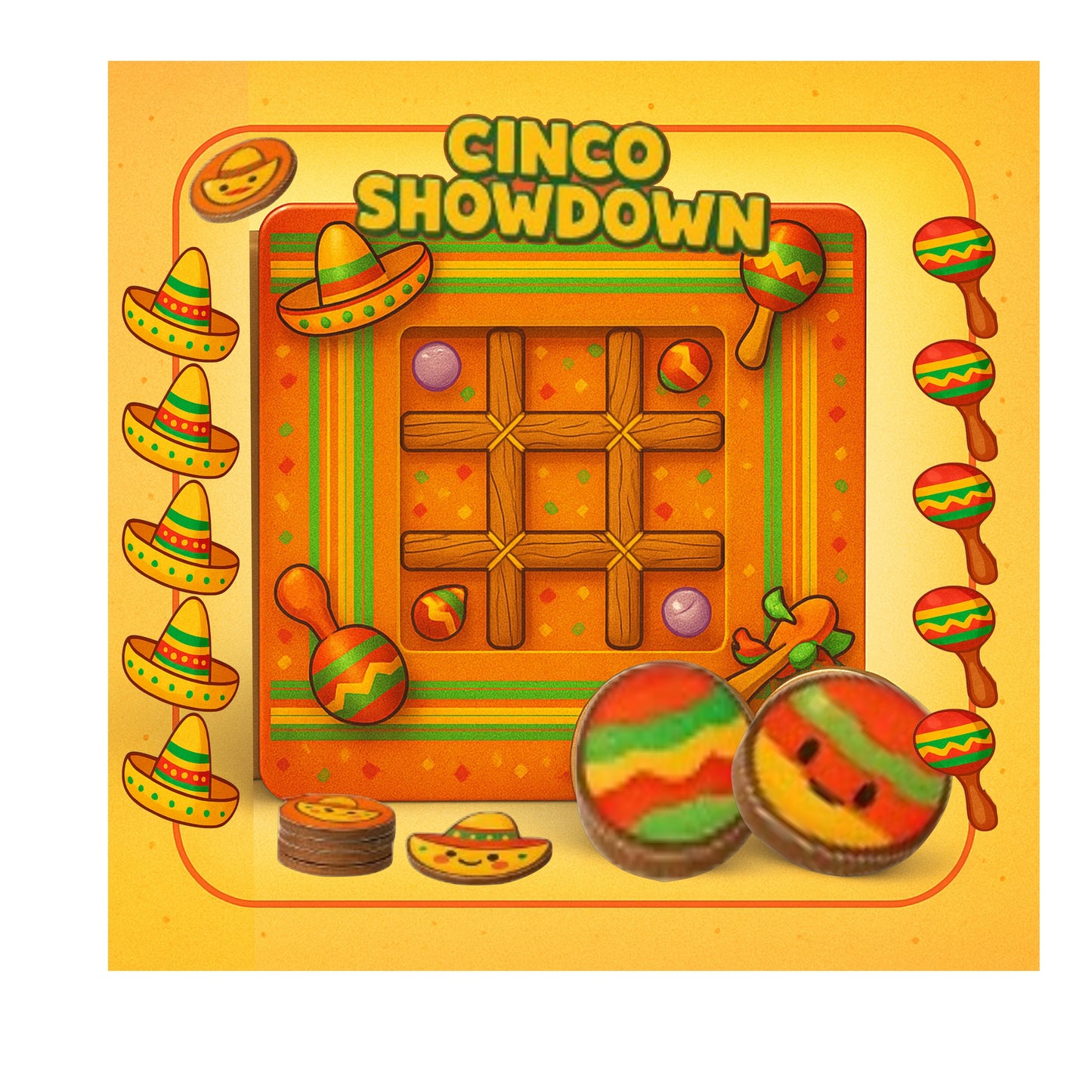 🎉 Cinco Showdown – A Grid Battle Fiesta