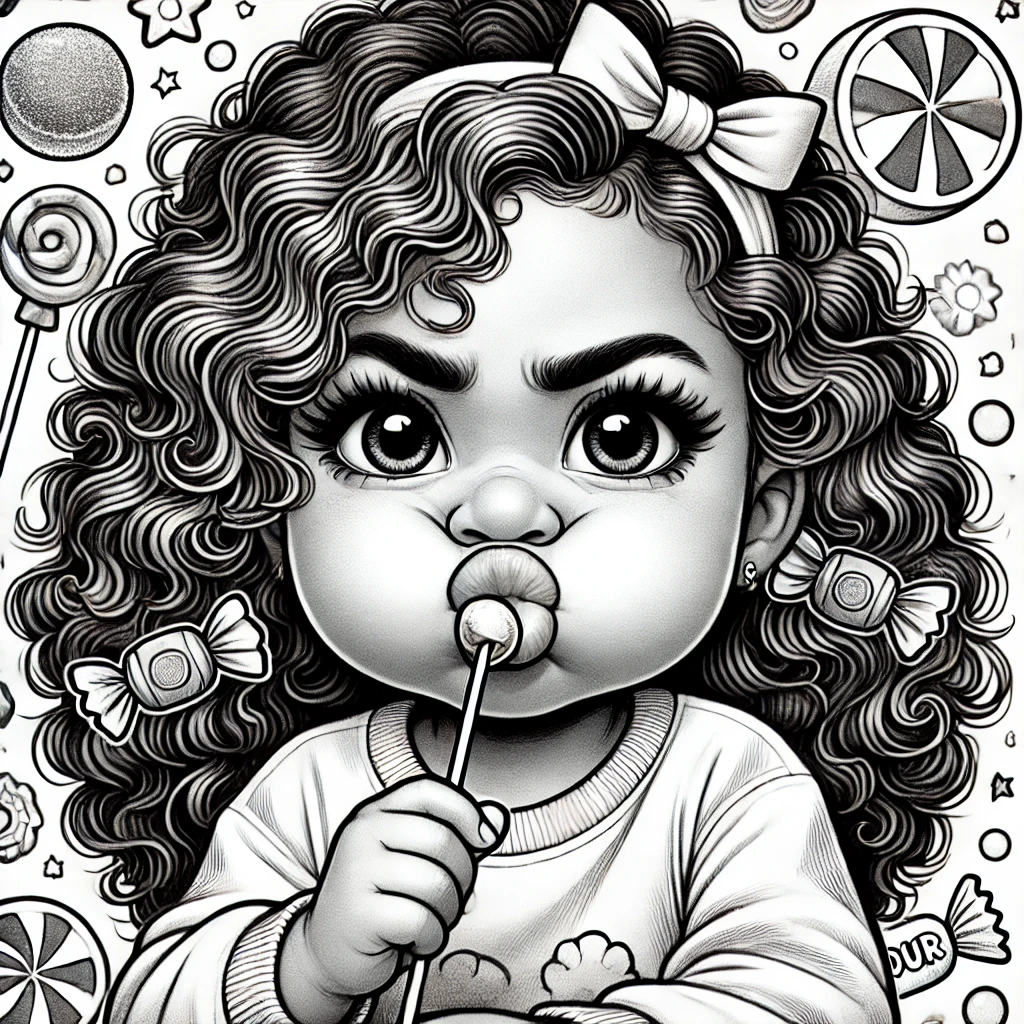 Pucker Up Ava's Sour Adventure Coloring Book