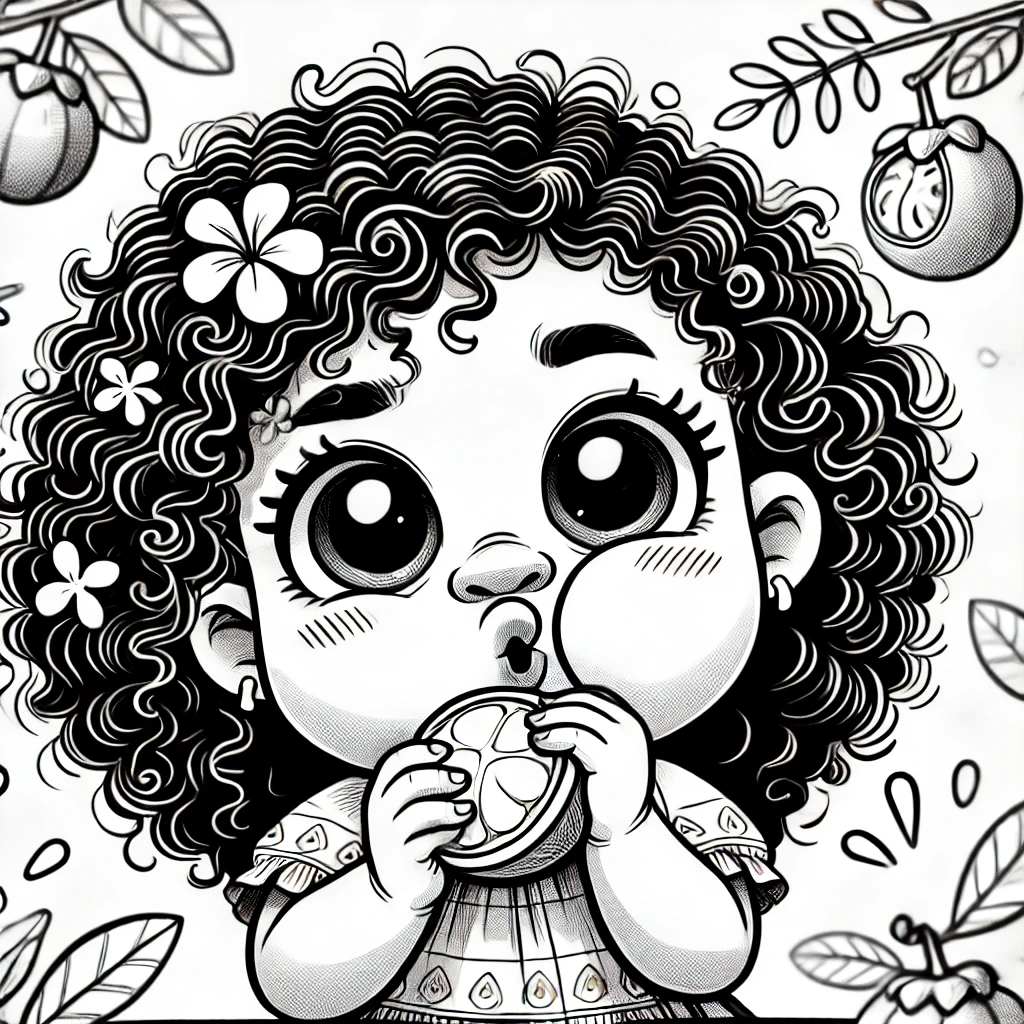 Pucker Up Ava's Sour Adventure Coloring Book