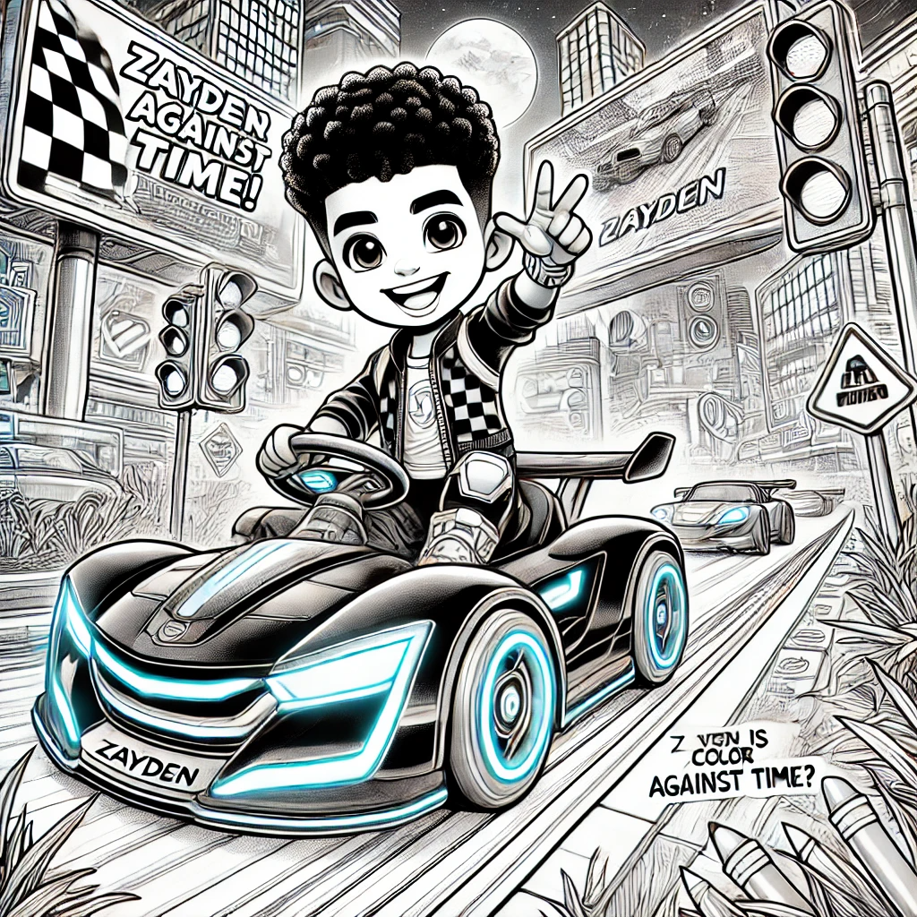 Level Up with Zayden A Video Game Coloring Adventure