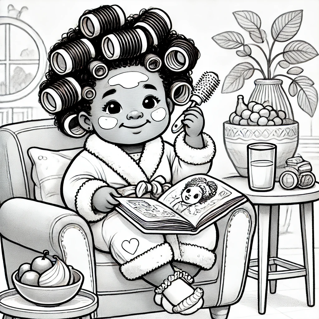 Spa Day with Zoe Coloring Book