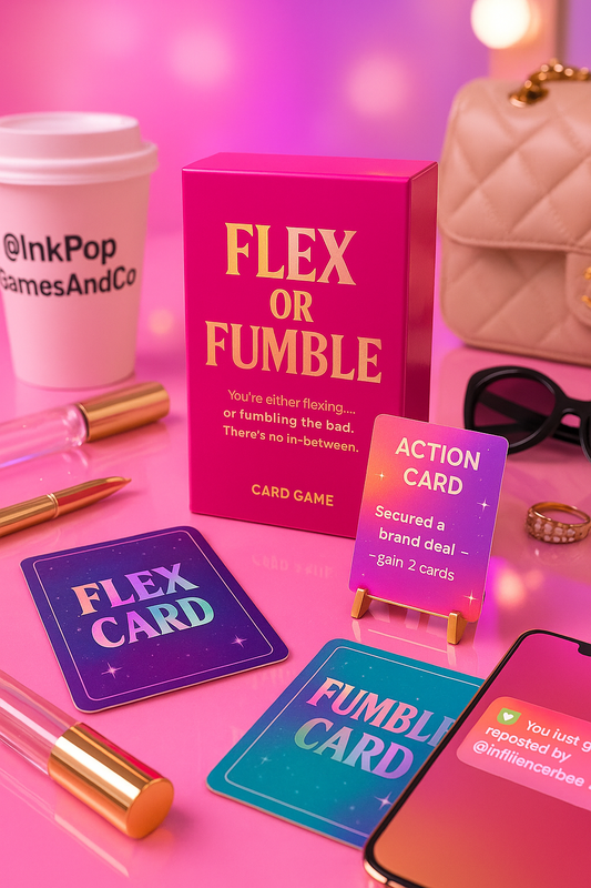 🔥 Flex or Fumble™ Card Game – The Boss-Up or Blow-It Party Game