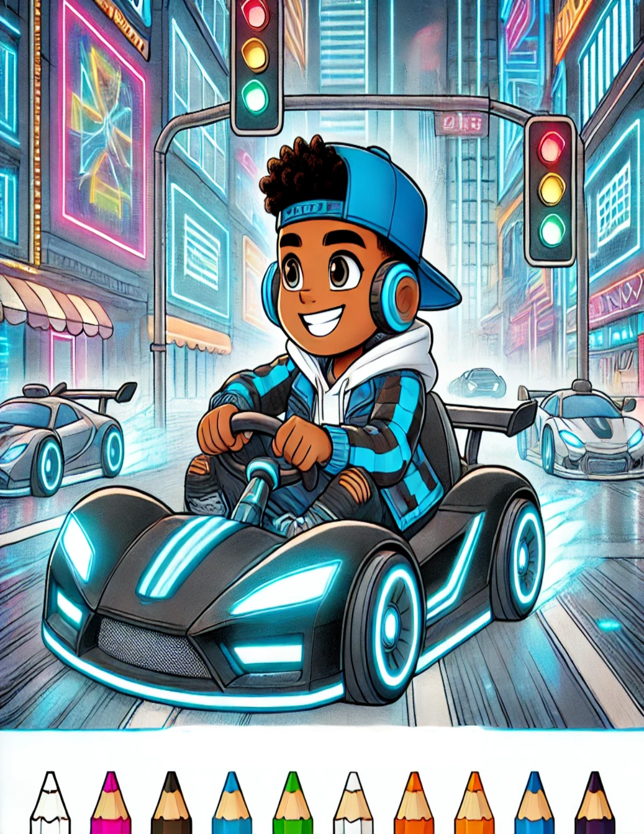 Level Up with Zayden A Video Game Coloring Adventure