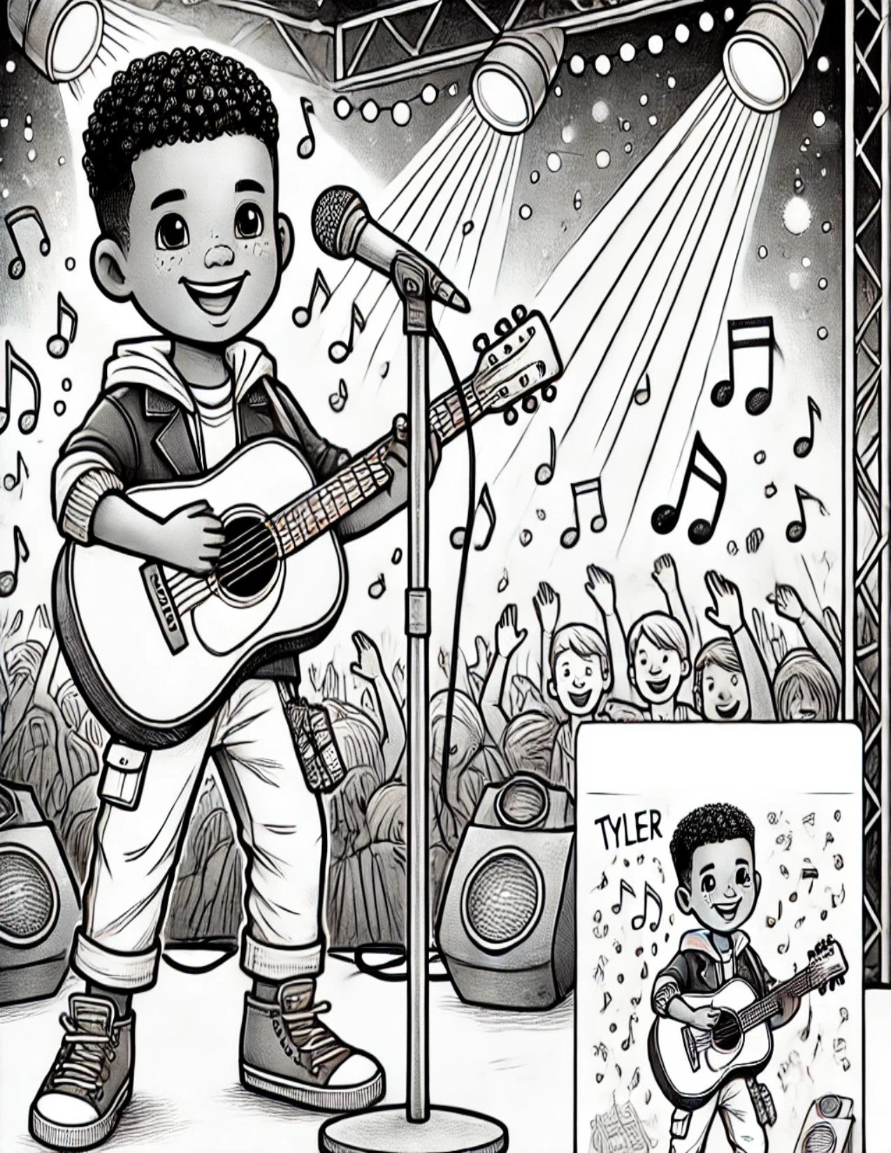 Rock on with Tyler : A Musical Coloring Quest