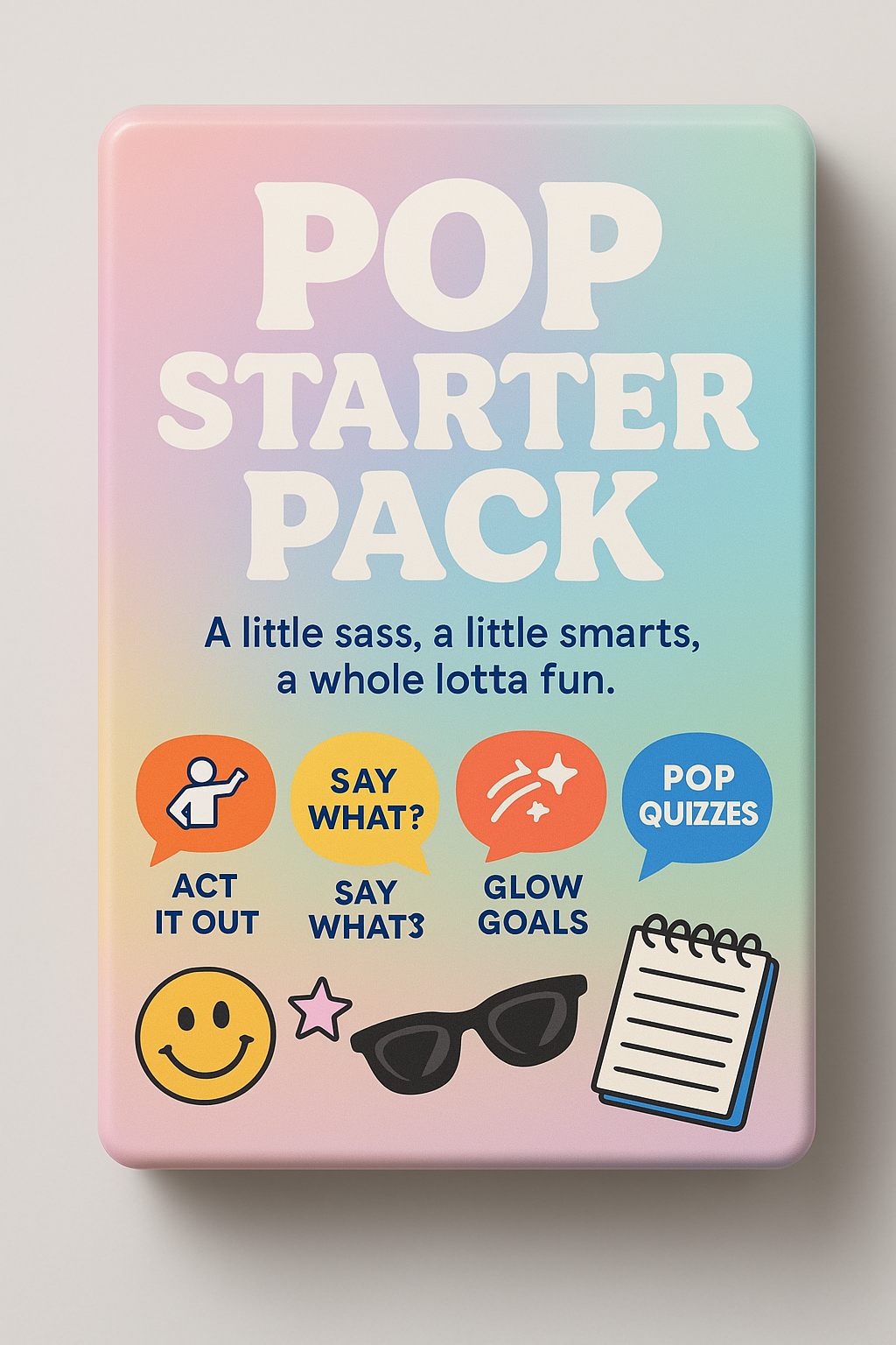 Pop Starter Pack: Educator Edition™ – A Class-Safe Deck With Icebreakers + Glow Goals