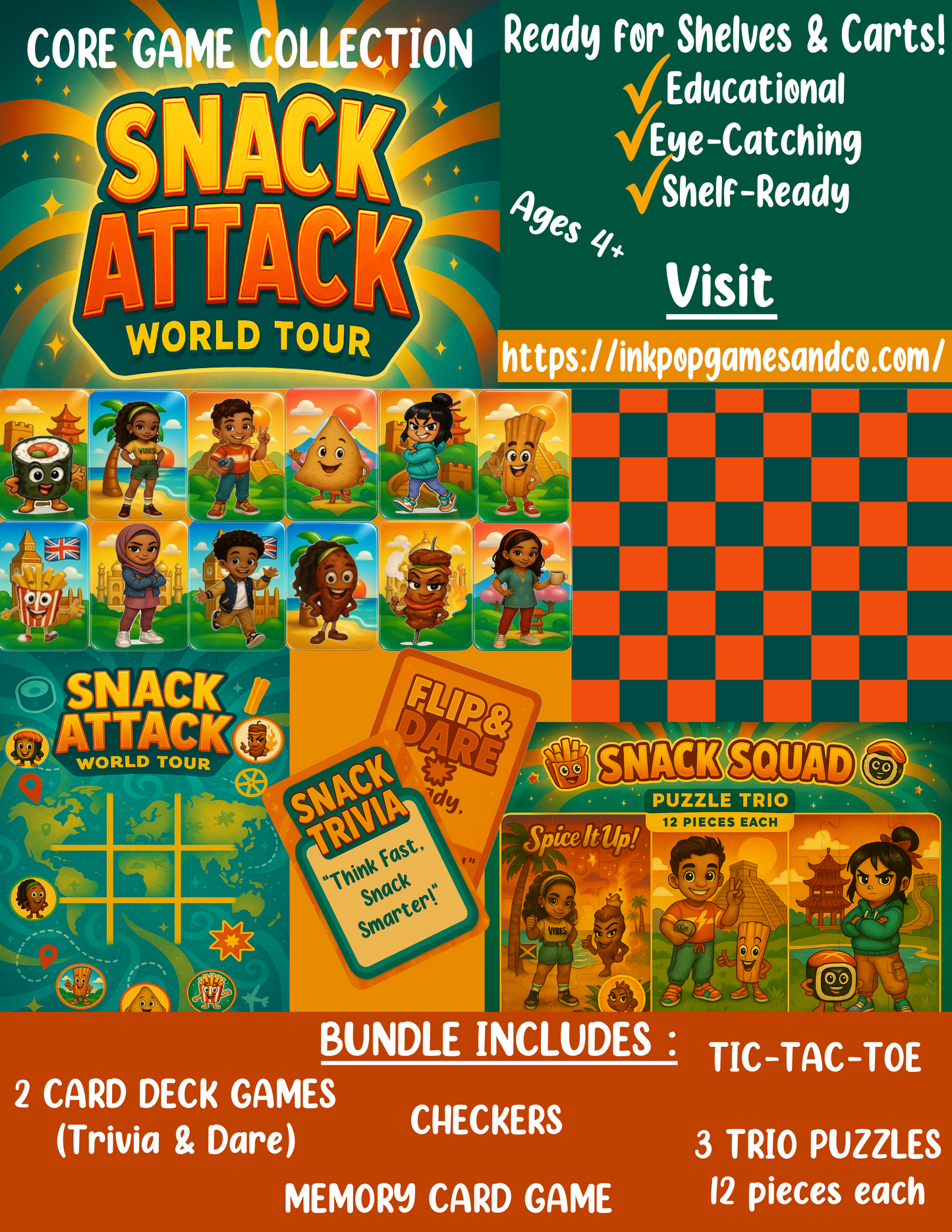 Snack Attack: World Tour – Game Night Mega Bundle