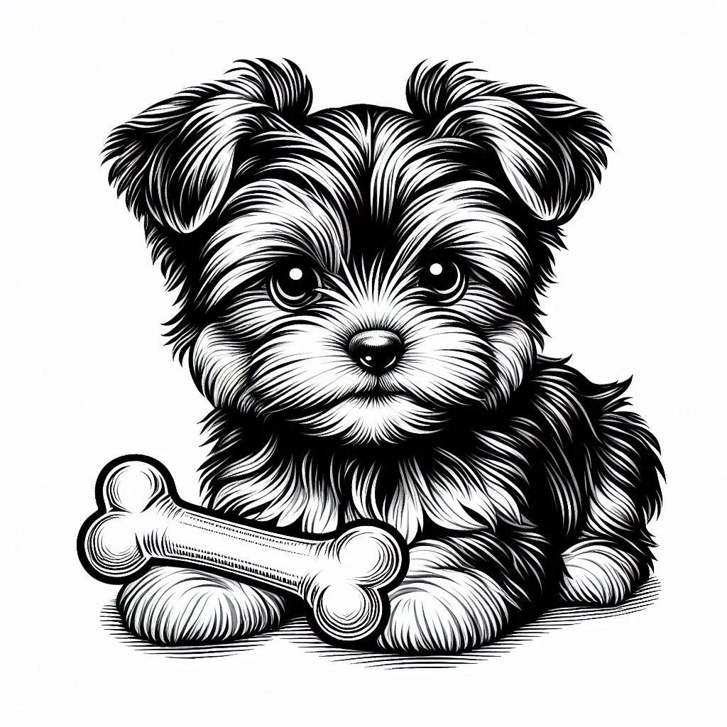Yorkie Adventures: A Pawsome Coloring Journey