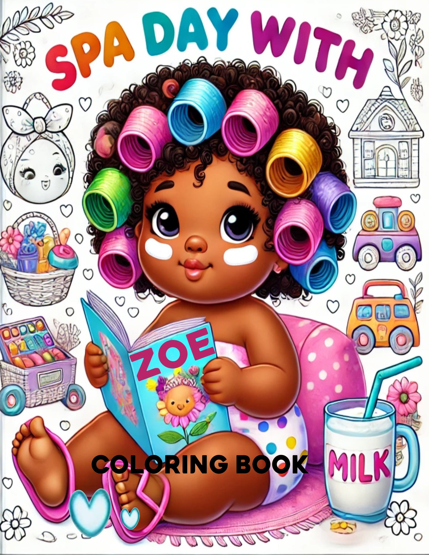 Spa Day with Zoe Coloring Book