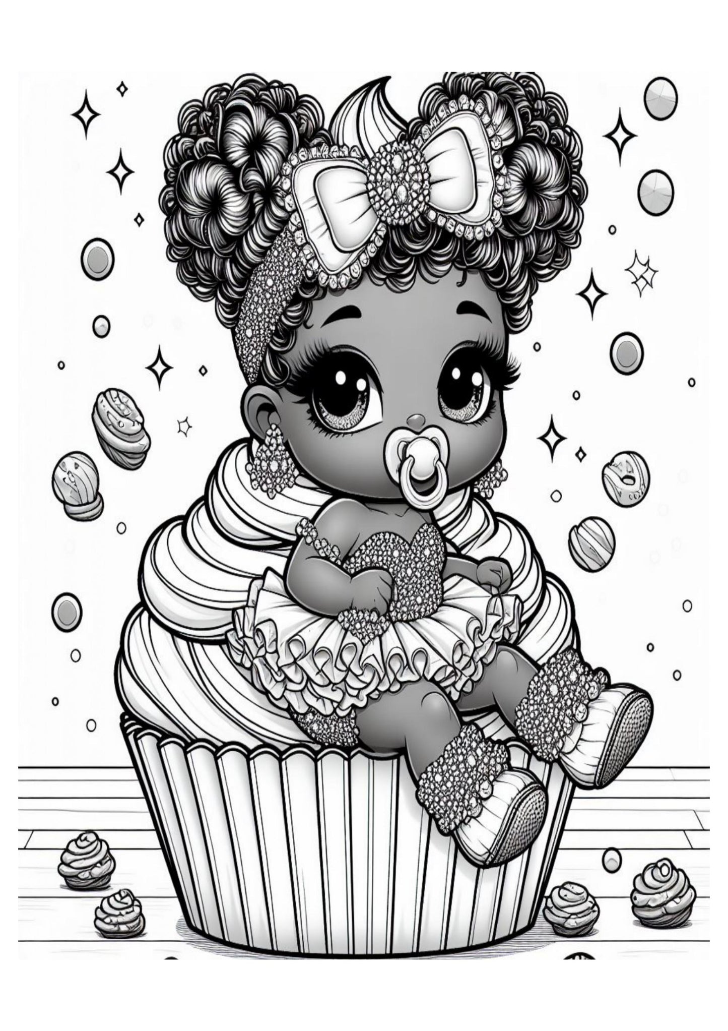 Sweet Treats & Chibi Delights Coloring Book