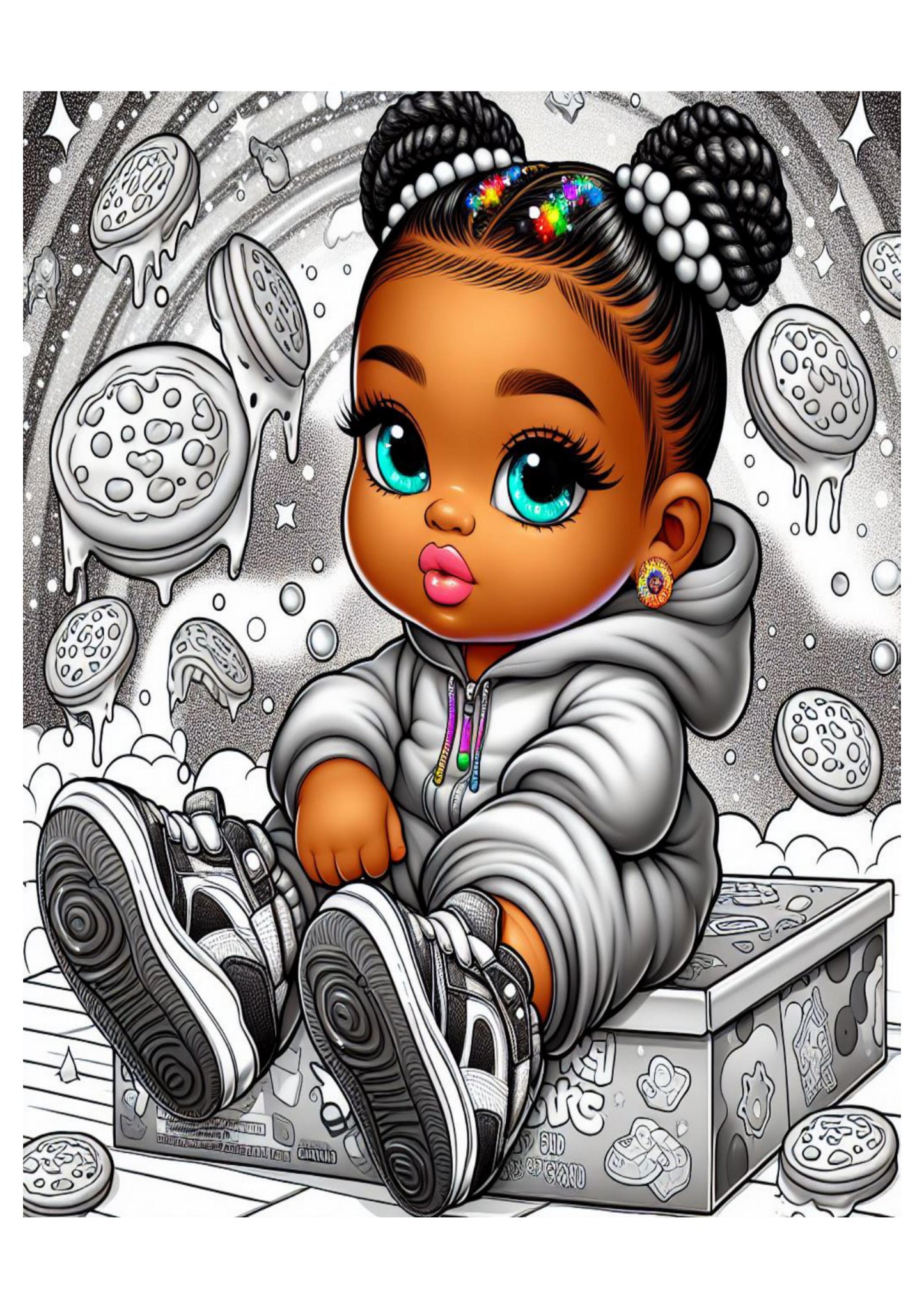 Sweet Treats & Chibi Delights Coloring Book