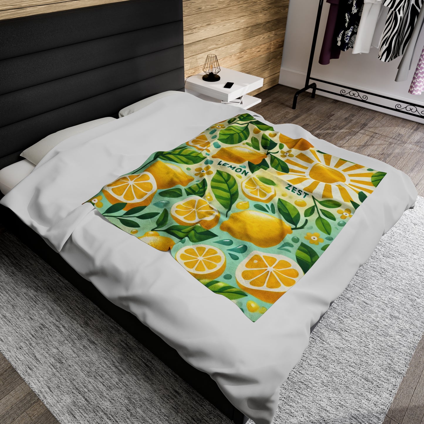 Lemon Zest Plush Blanket