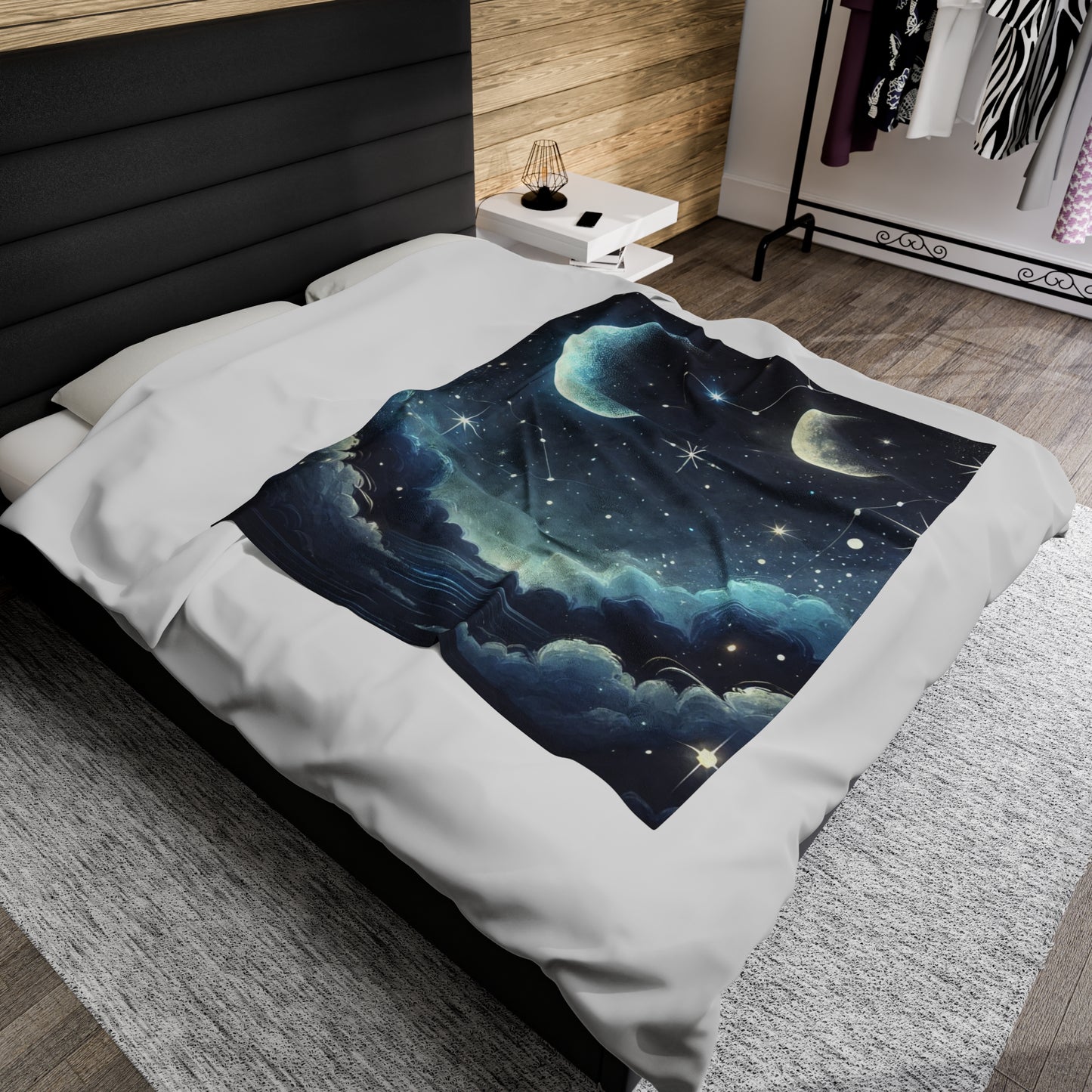 Moon & Stars Dreamscape Plush Blanket