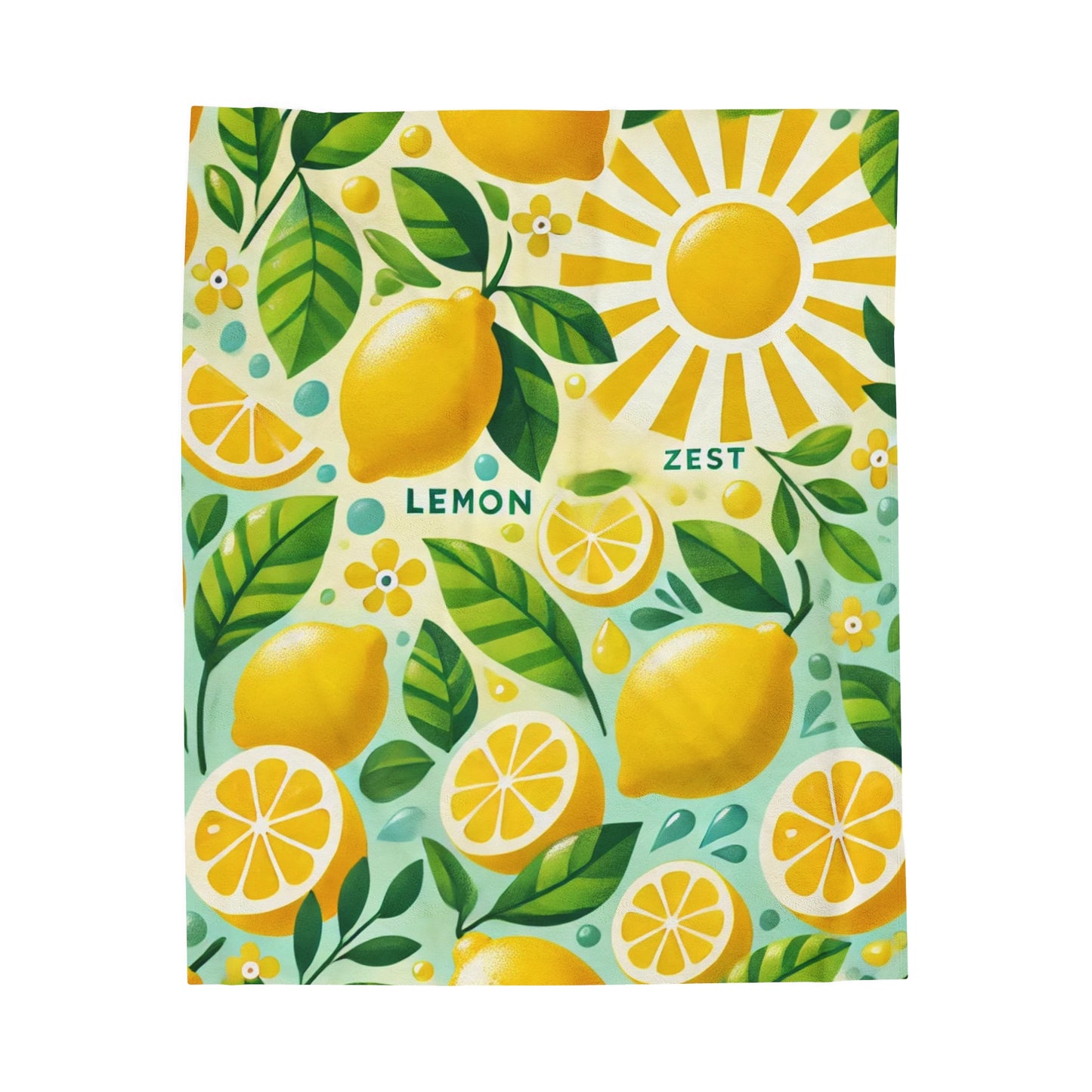 Lemon Zest Plush Blanket