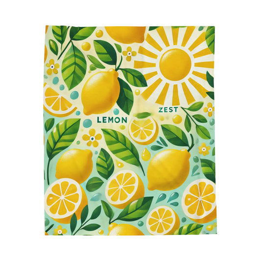 Lemon Zest Plush Blanket