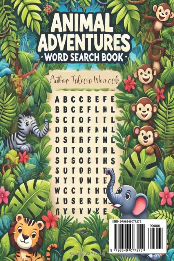 Animal Adventure Word Search
