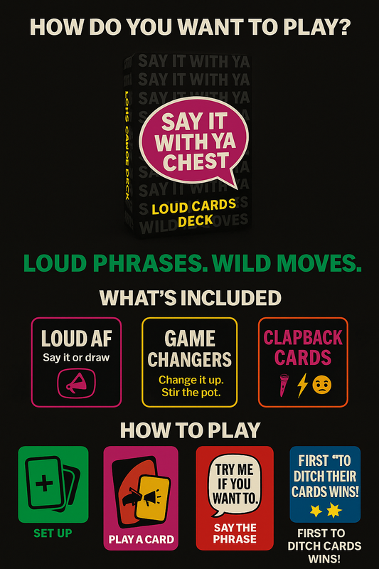 Say It With Ya Chest™ – The Game That Gets Real LOUD, Real Quick.