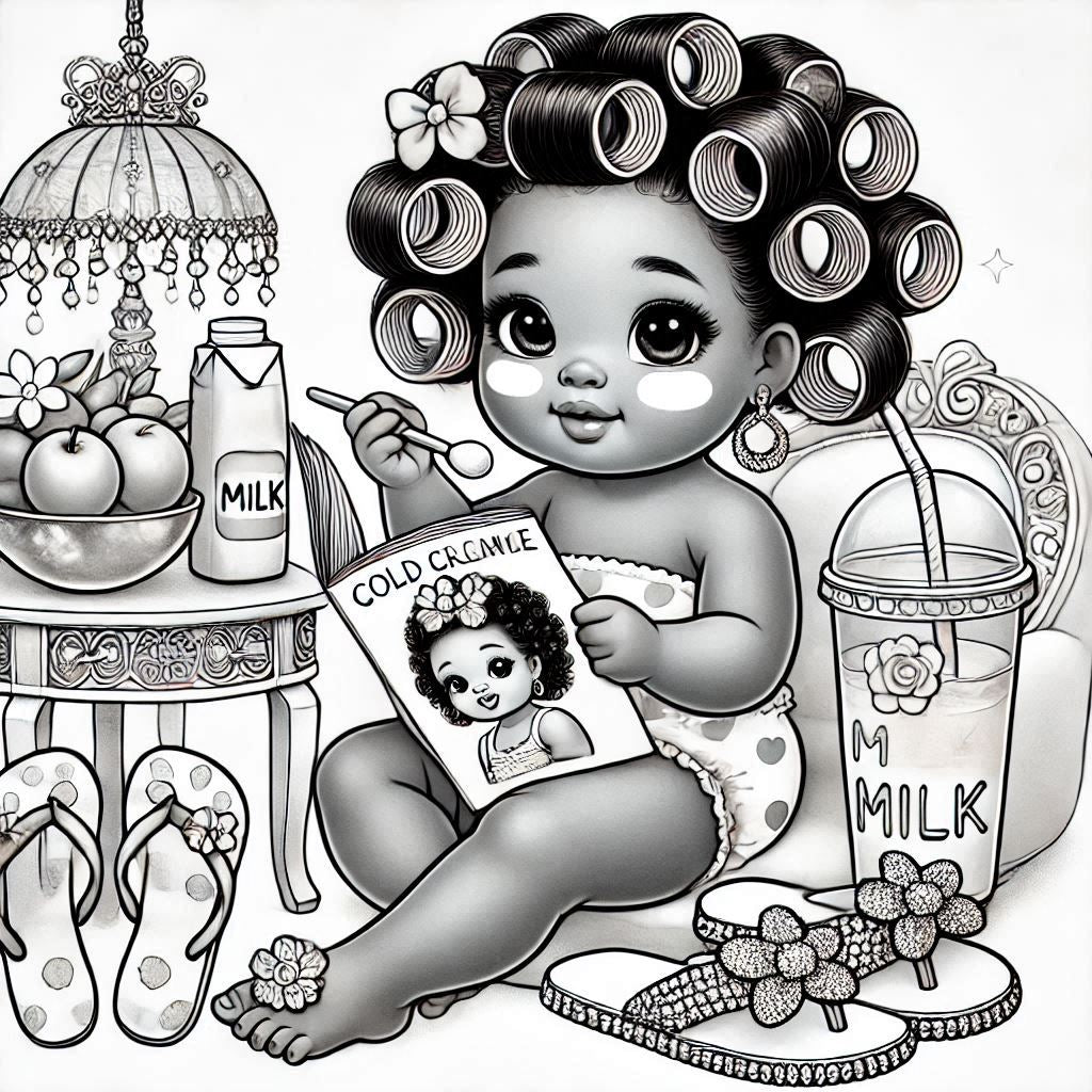 Spa Day with Zoe Coloring Book
