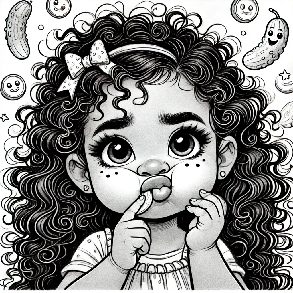 Pucker Up Ava's Sour Adventure Coloring Book