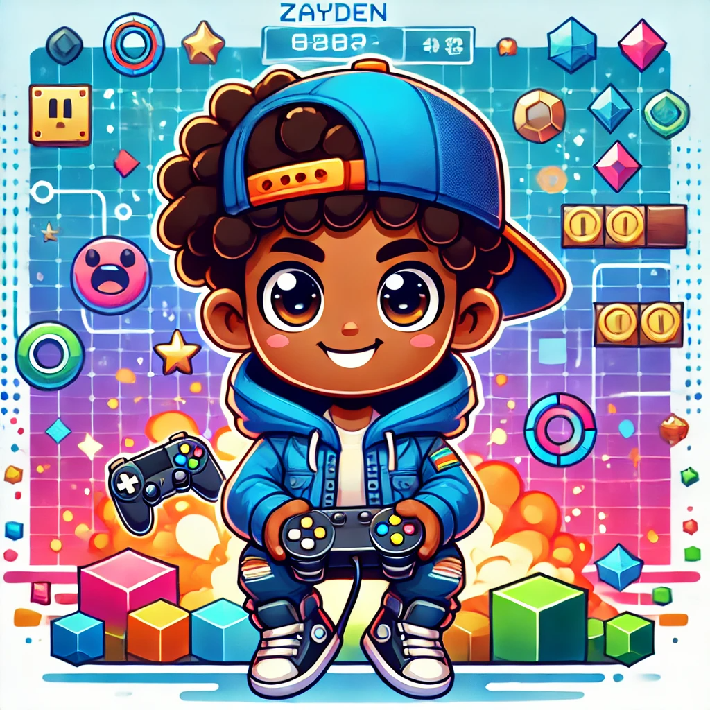 Level Up with Zayden A Video Game Coloring Adventure