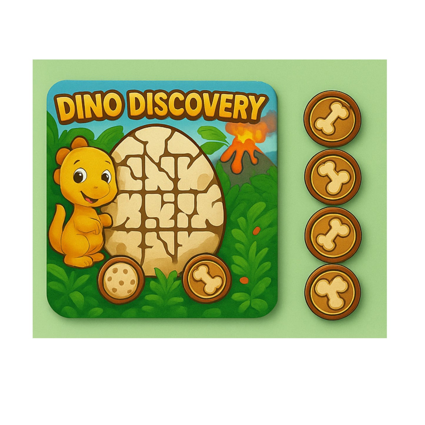 🦕 Dino Discovery – Prehistoric Tic-Tac-Toe
