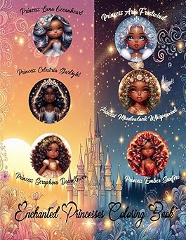 Enchanted Princesses Coloring Book
