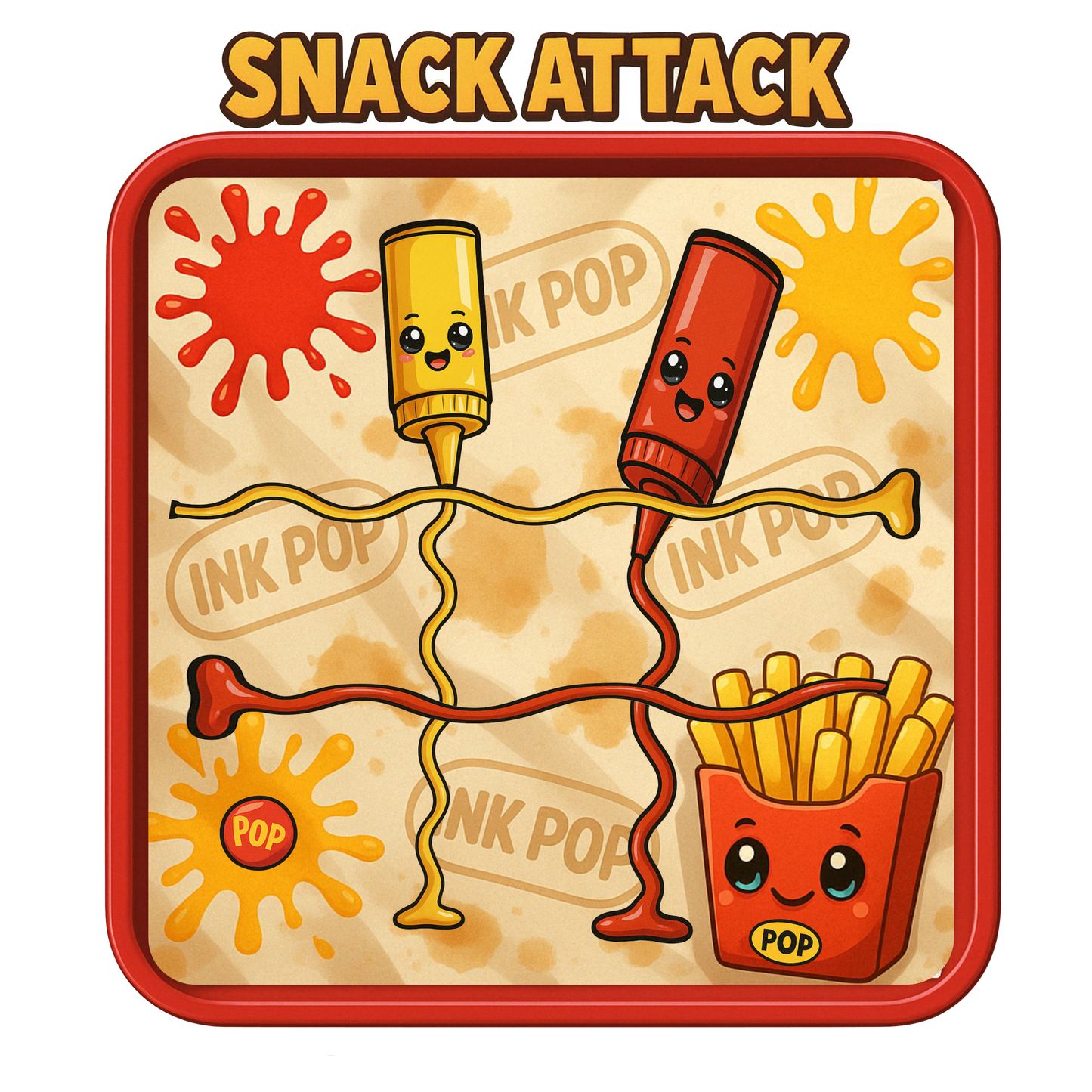 🍔 Snack Attack – Ketchup vs Mustard Edition