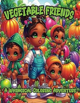 Vegetable Friends: A Whimsical Coloring Adventure
