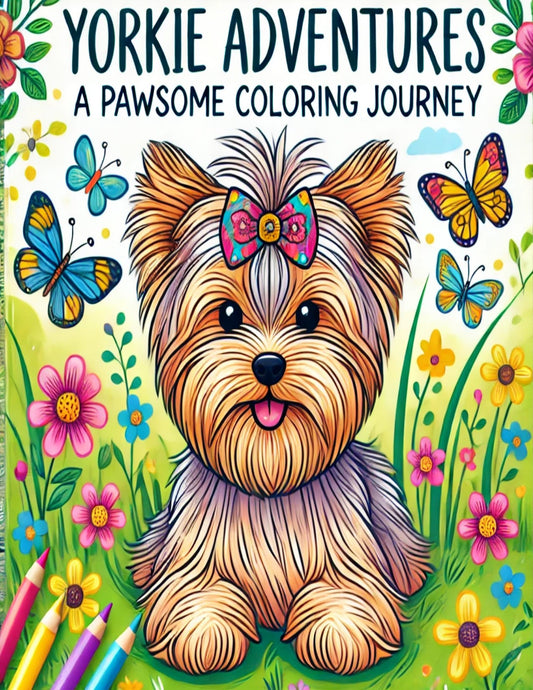 Yorkie Adventures: A Pawsome Coloring Journey