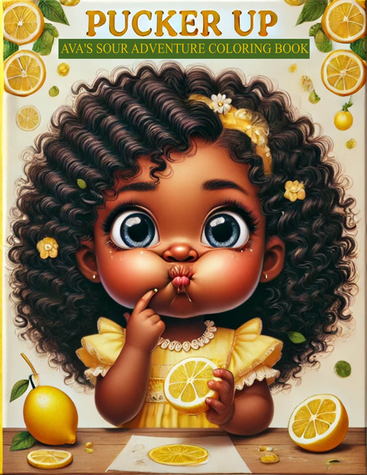 Pucker Up Ava's Sour Adventure Coloring Book